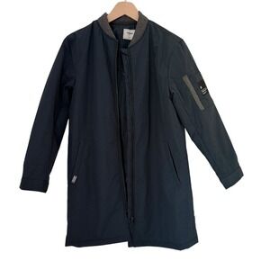 Renoma Kids Korea Jacket Dark Navy Coat w/ Quote Patch Size 160 Youth L/XL